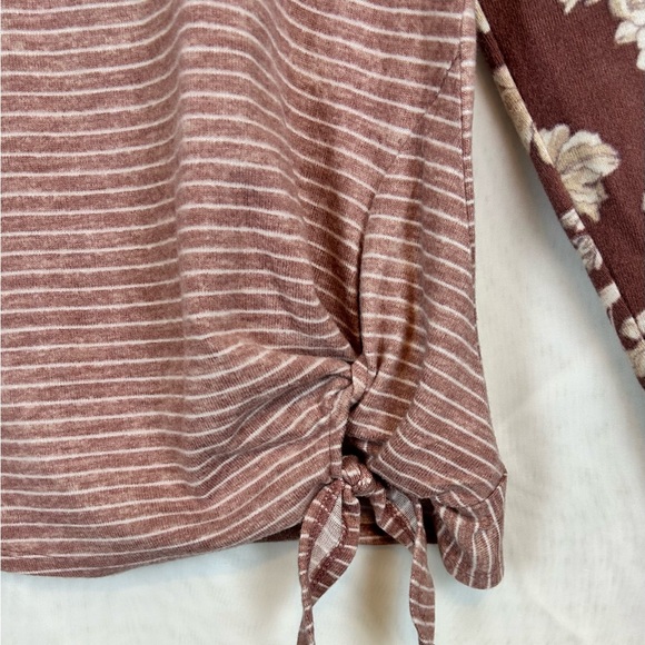 Women’s Tie Waisted Long Sleeve Eyeshadow Casual Top / Medium - Picture 5 of 7